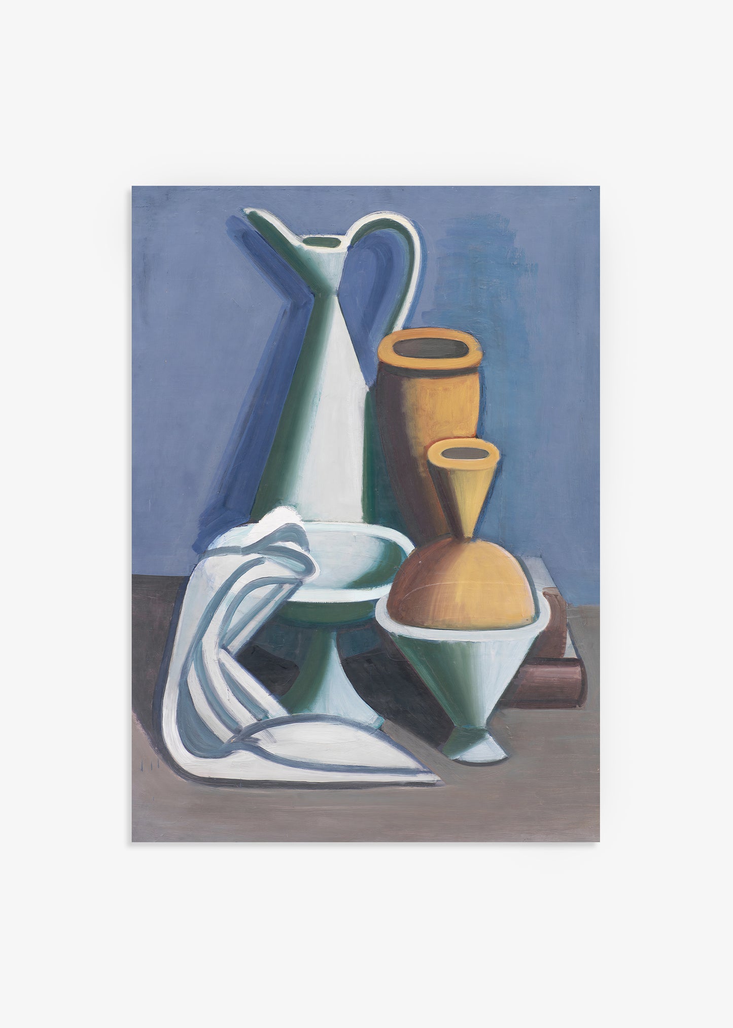 Vilhelm Lundstrøm Still Life with Water Jug Towel and Jars Print
