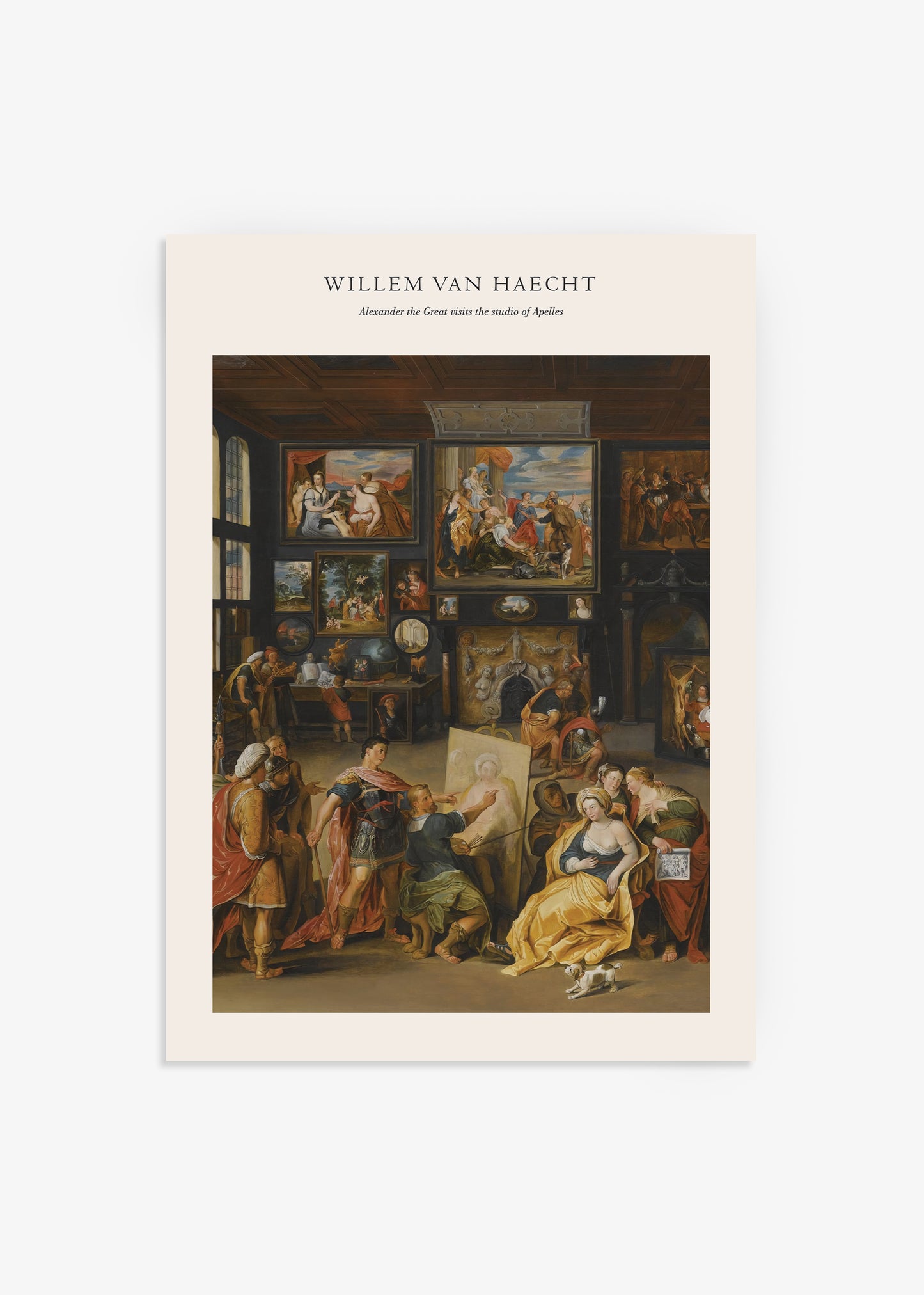 Willem van Haecht Alexander the Great Visits Studio of Apelles Print Front