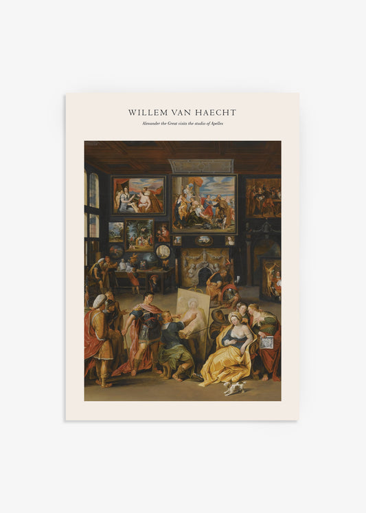 Willem van Haecht Alexander the Great Visits Studio of Apelles Print Front