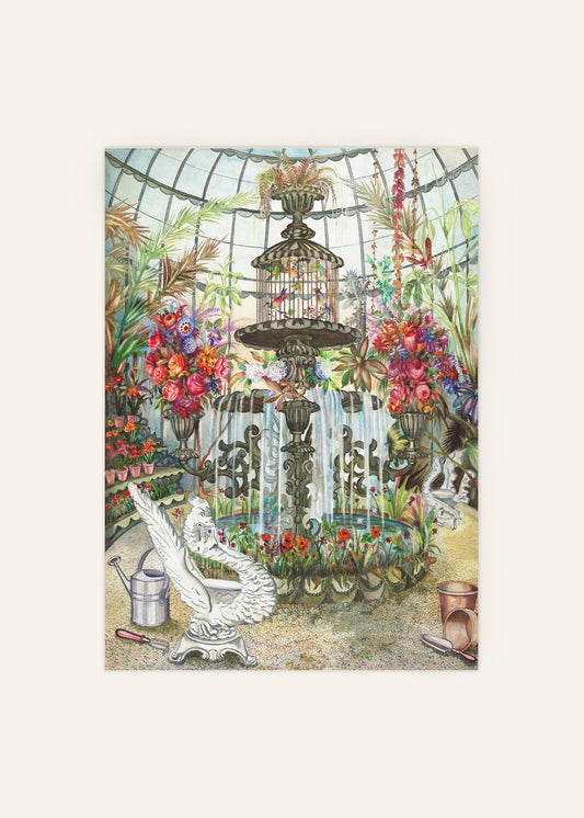 Conservatory Fountain Poster