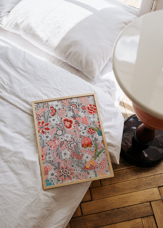 Allover Floral Fabric Poster
