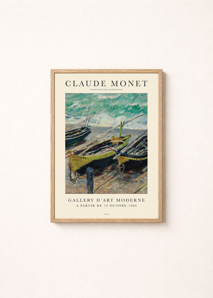 Monet - Fishing Boats Poster