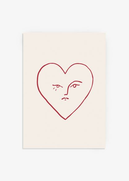 The Heart Face Poster