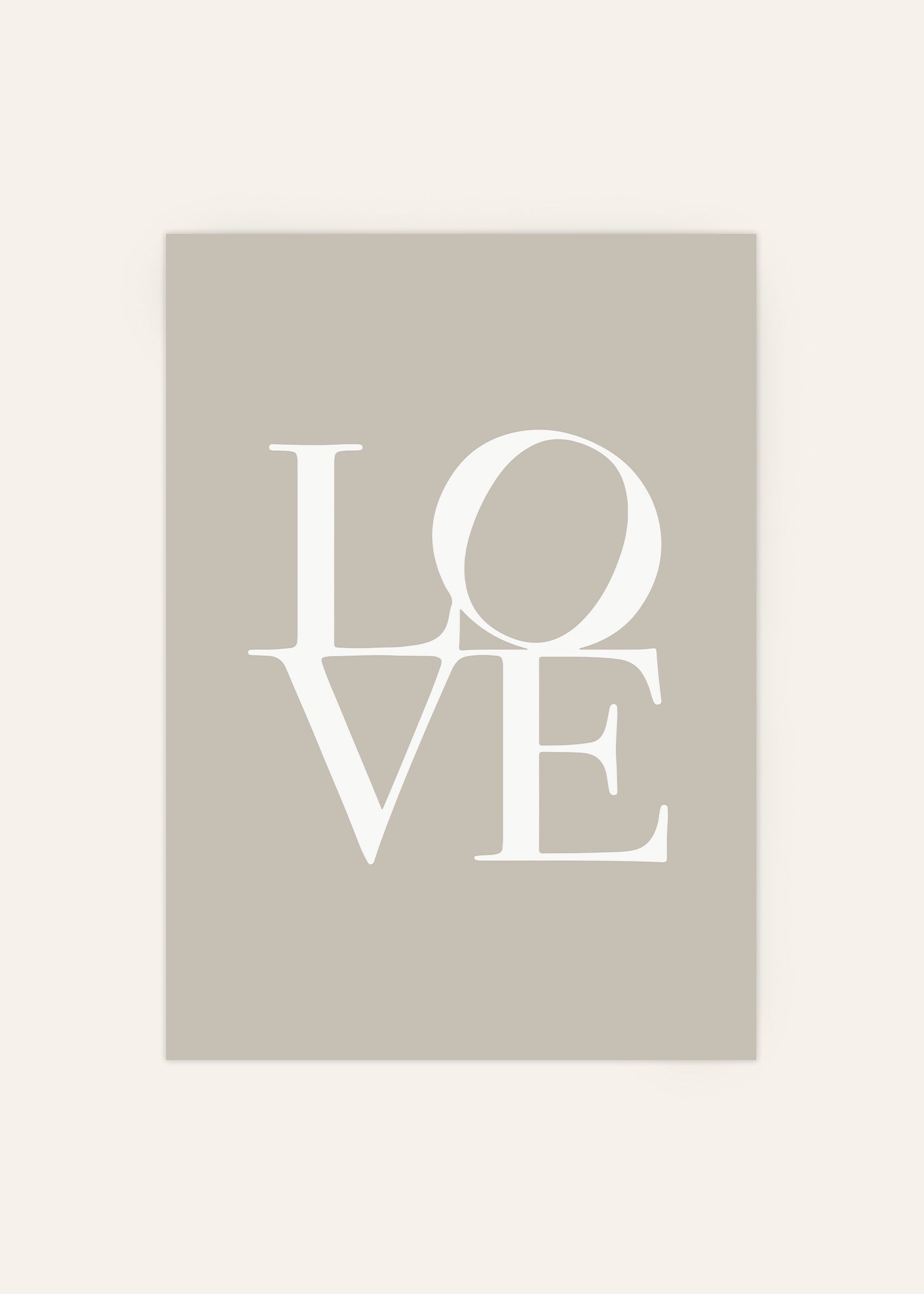 Love in Taupe Poster
