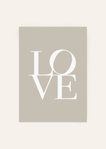 Love in Taupe Poster