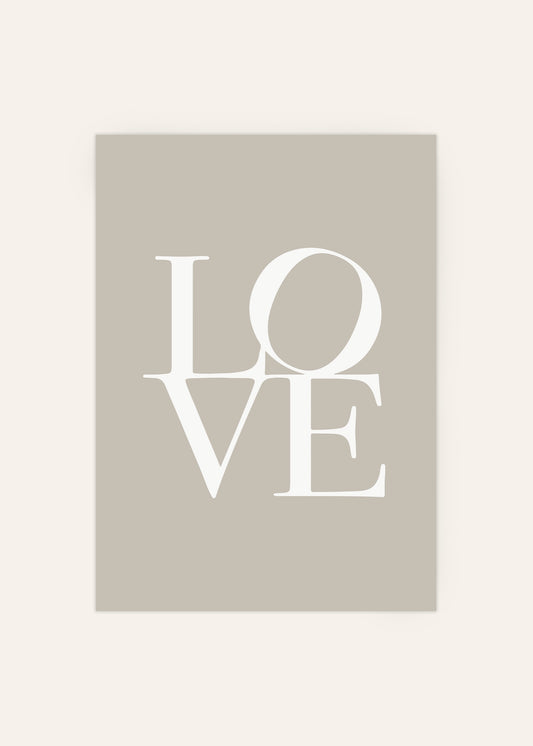 Love in Taupe Poster