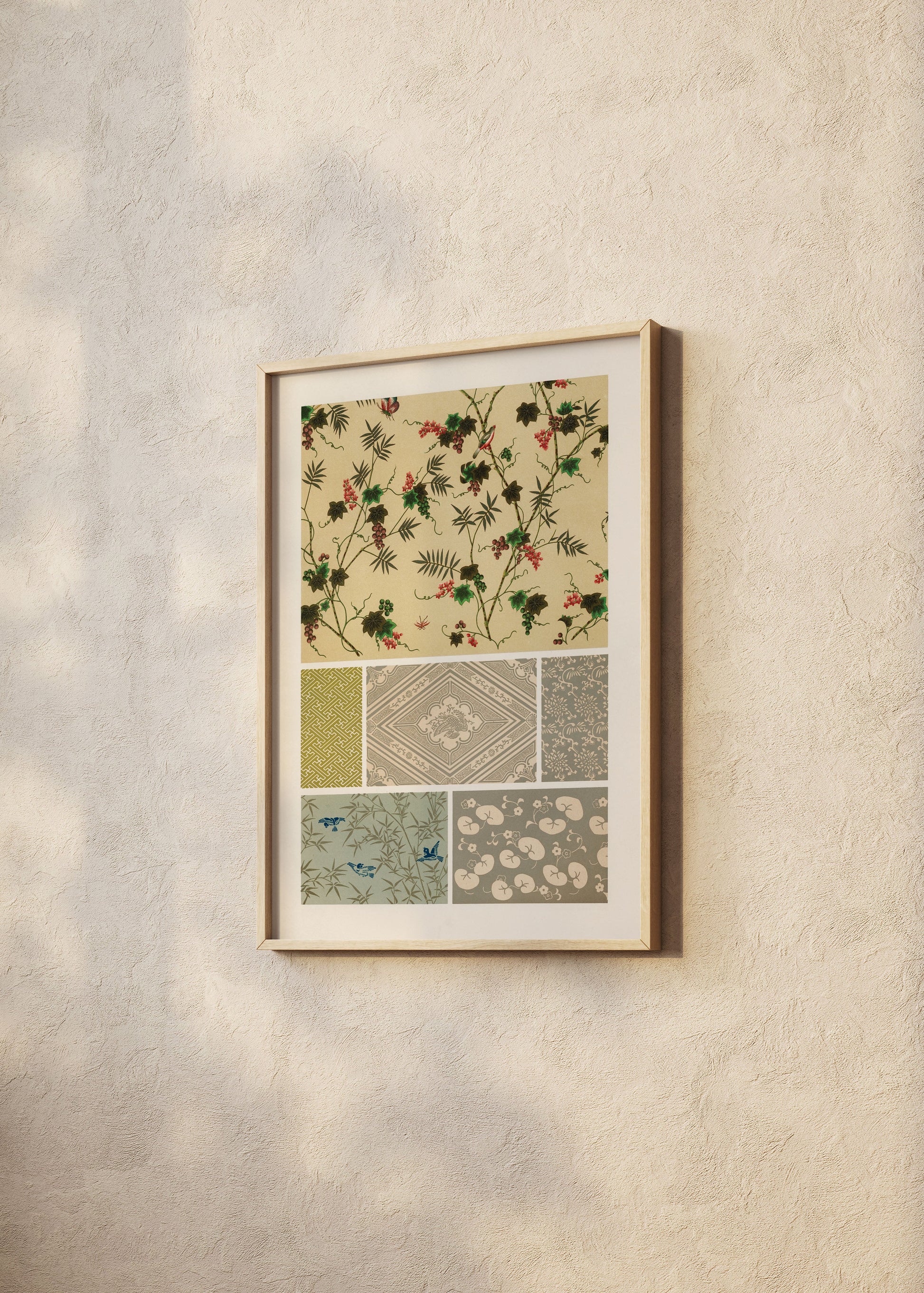 Japanese Textile Patterns Poster