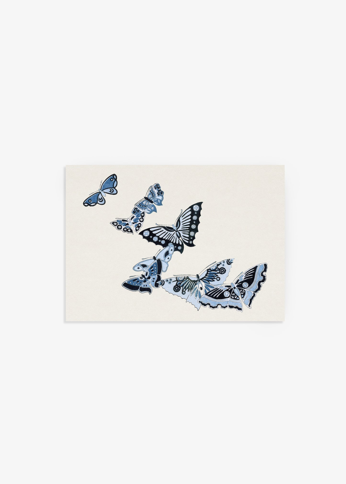 Japanese Butterflies Poster