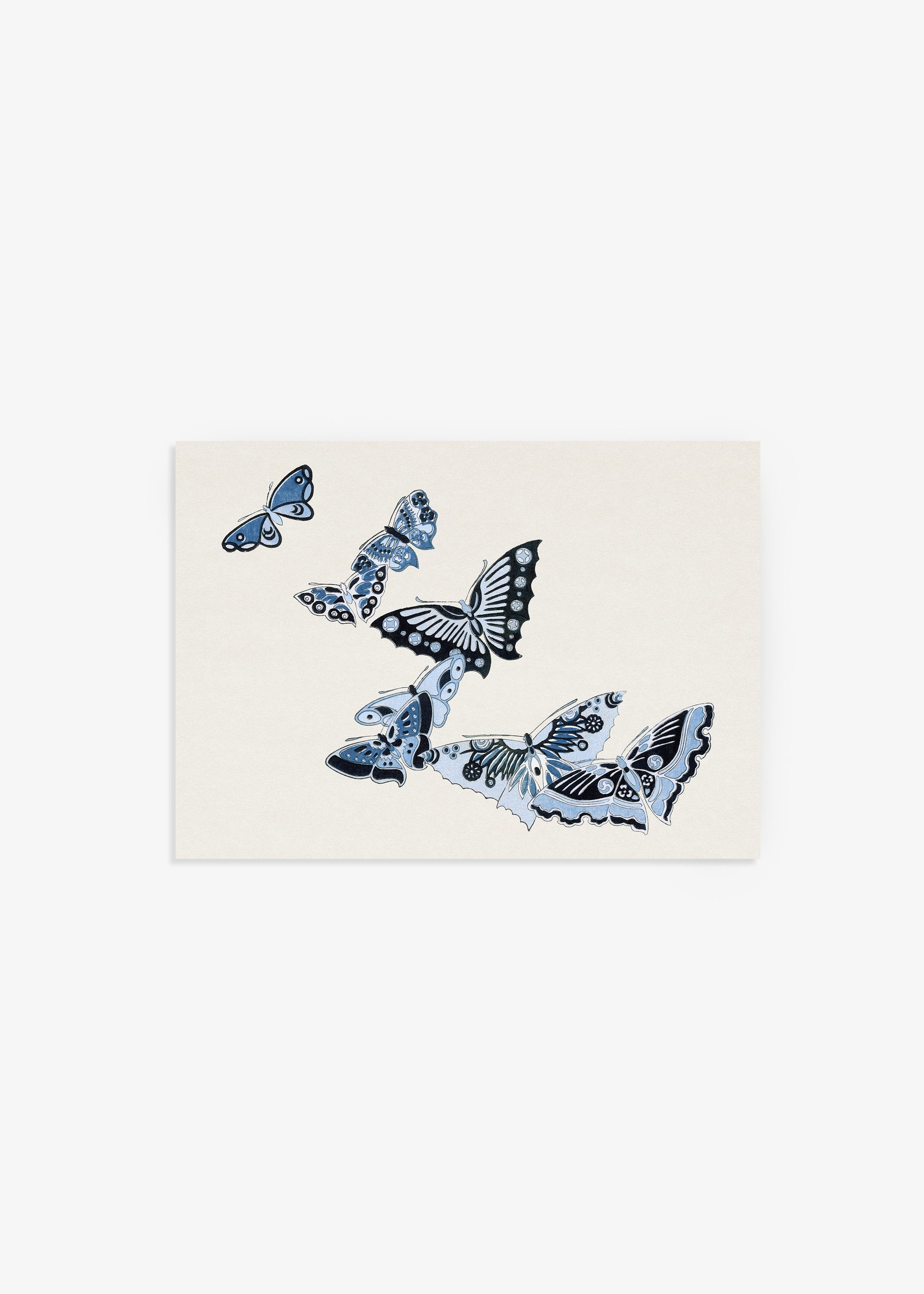 Japanese Butterflies Poster