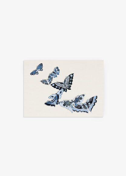 Japanese Butterflies Poster