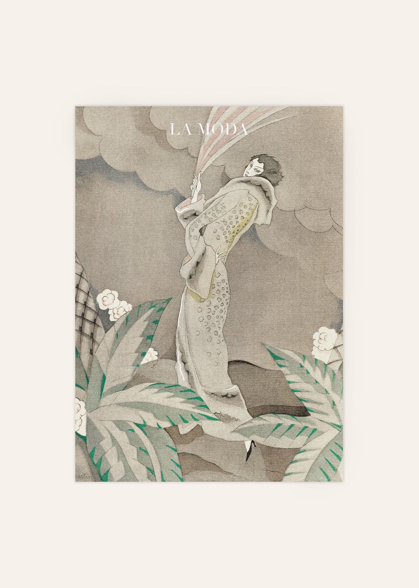 La Mode Fashion Illustration Poster