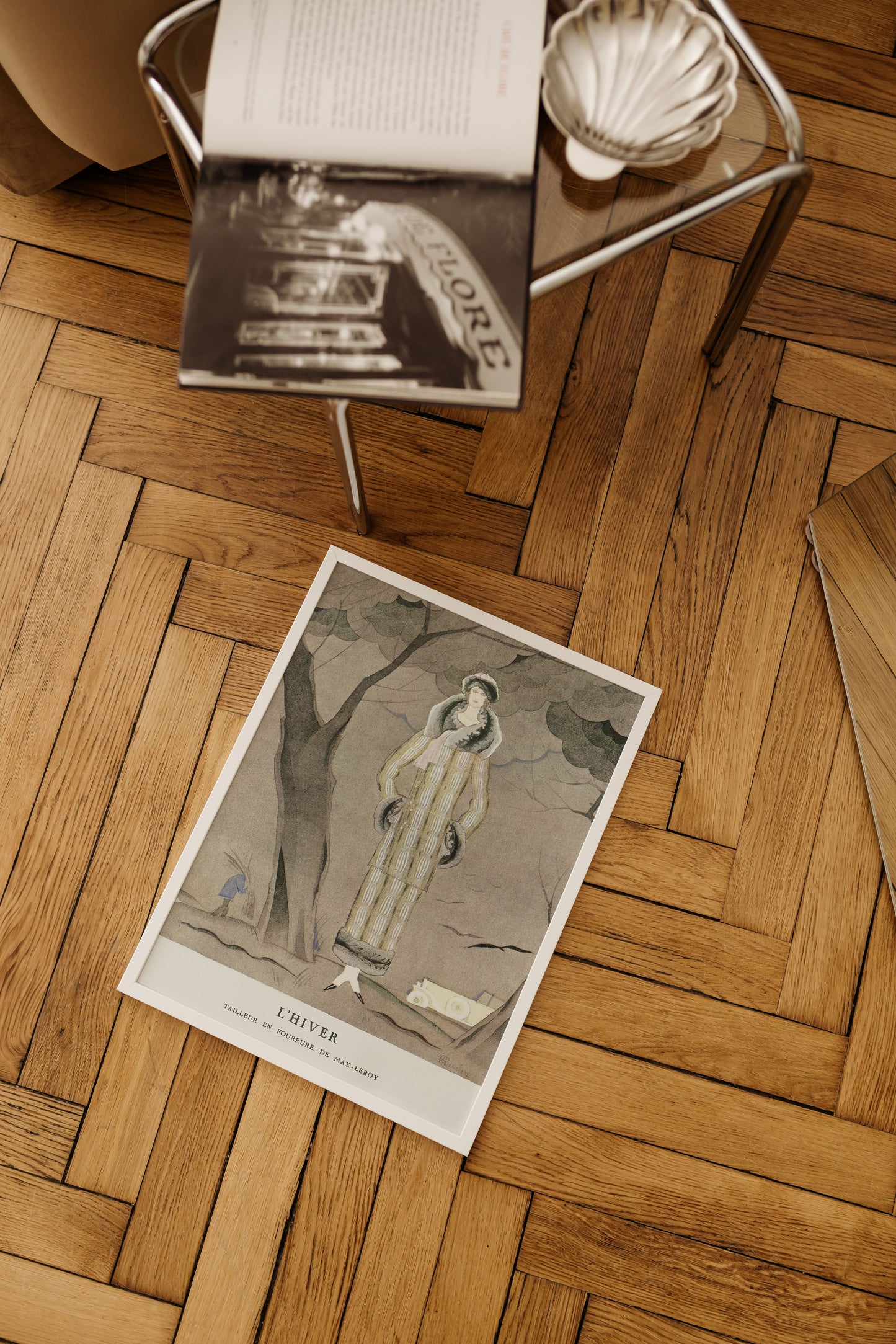 Woman in Winter Coat Poster