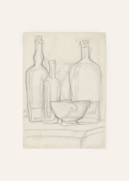 Still Life Sketch Poster