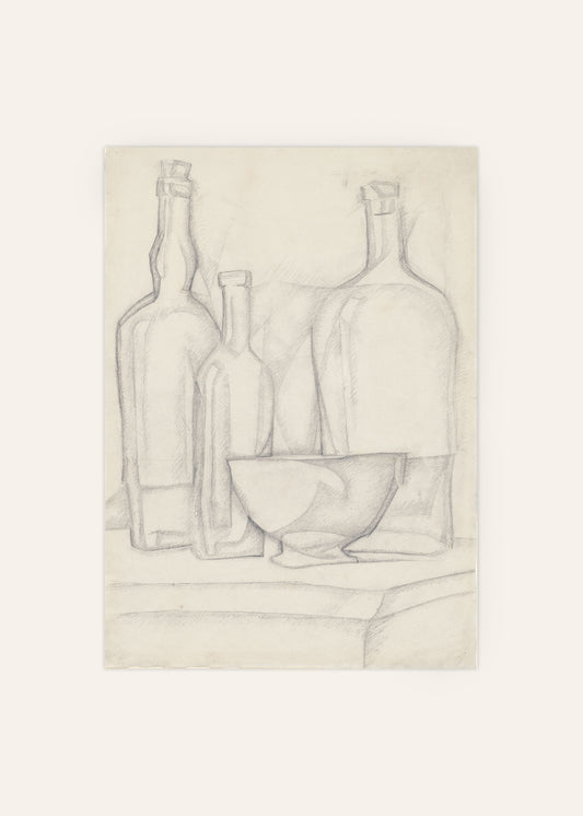 Still Life Sketch Poster