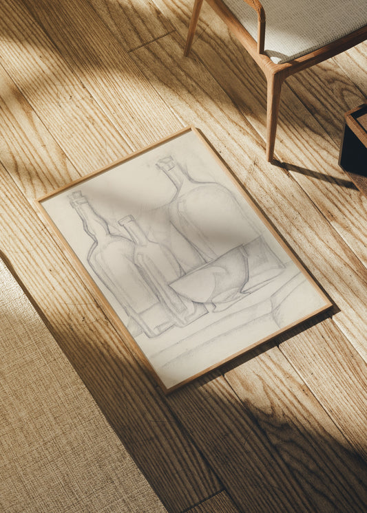 Still Life Sketch Poster