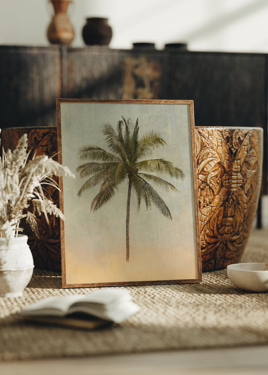 Painted Palm Tree Poster