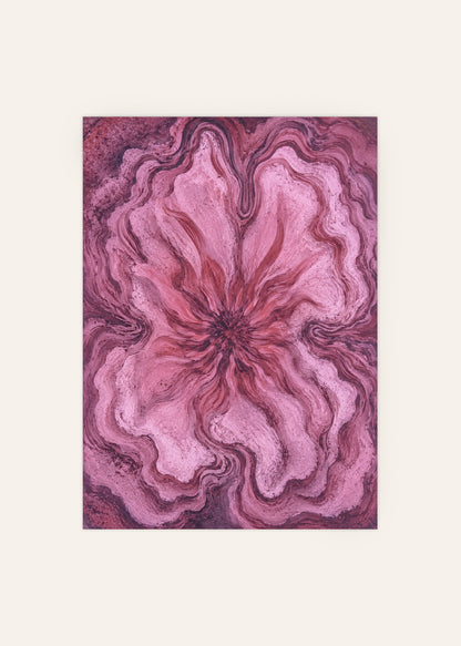 Abstract Flower Poster