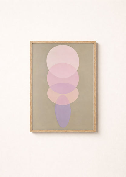 Abstract Ovals Poster
