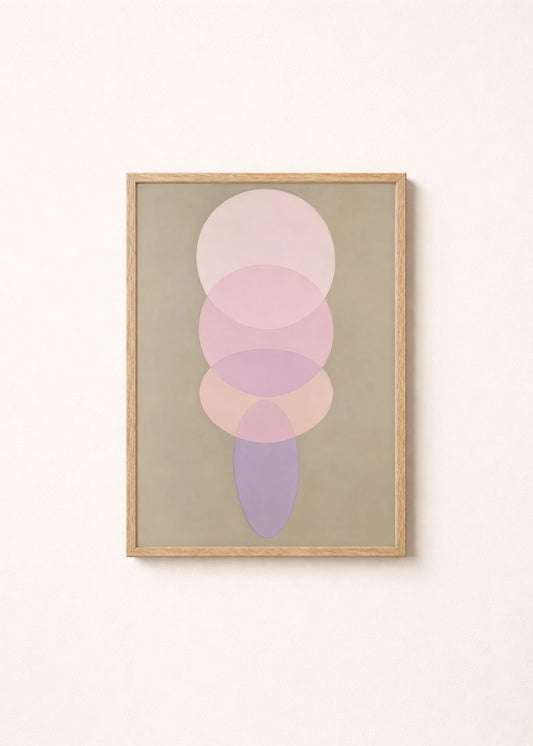 Abstract Ovals Poster