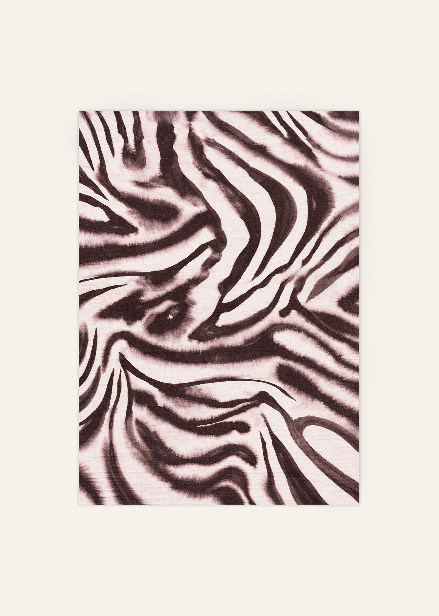 Abstract Zebra Pattern Poster Image