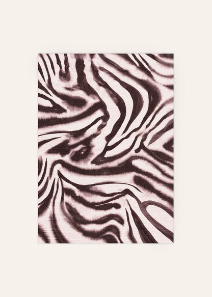 Abstract Zebra Pattern Poster