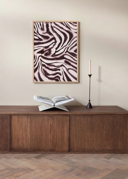 Abstract Zebra Pattern Poster