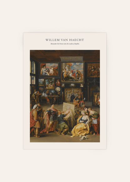 Alexander the Great Visits Studio of Apelles Print