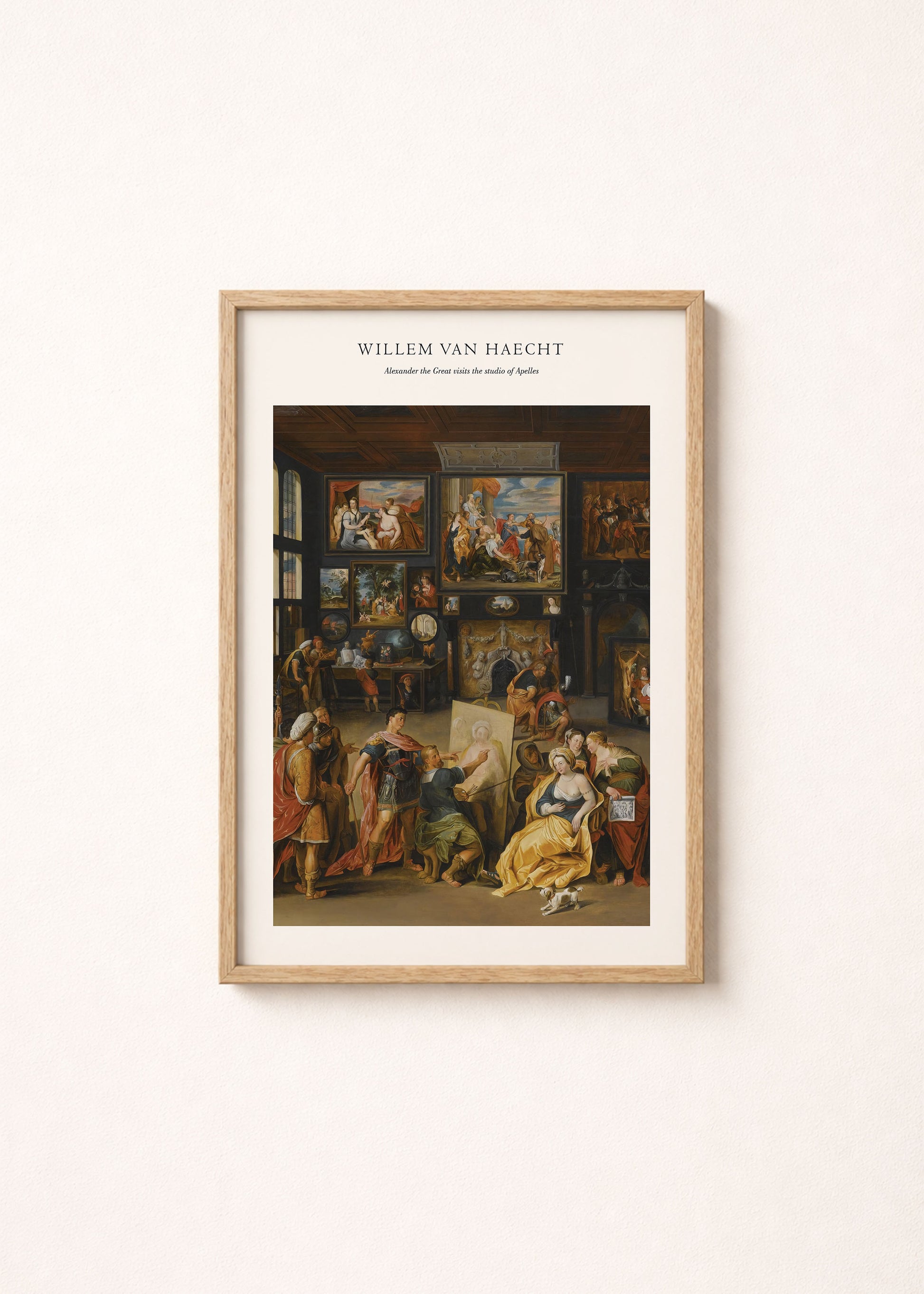 Alexander the Great Visits Studio of Apelles Print