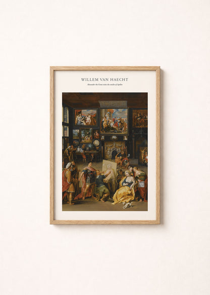 Alexander the Great Visits Studio of Apelles Print