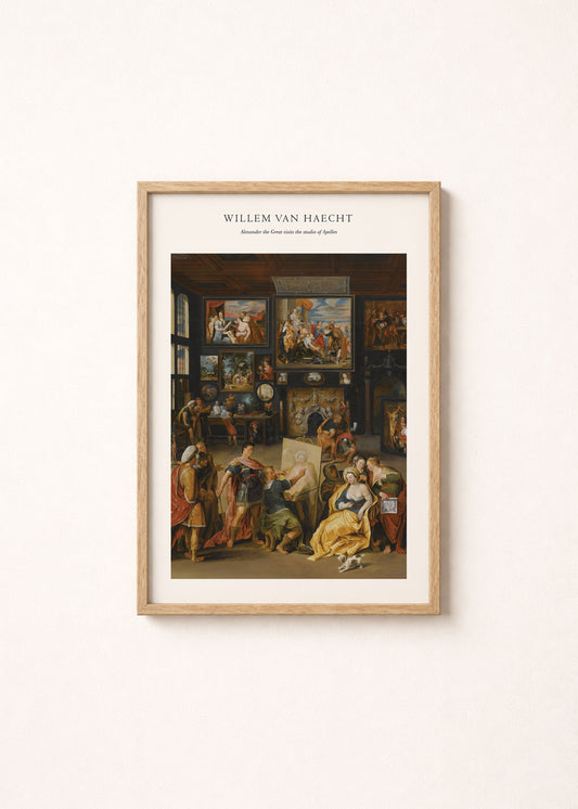 Alexander the Great Visits Studio of Apelles Print