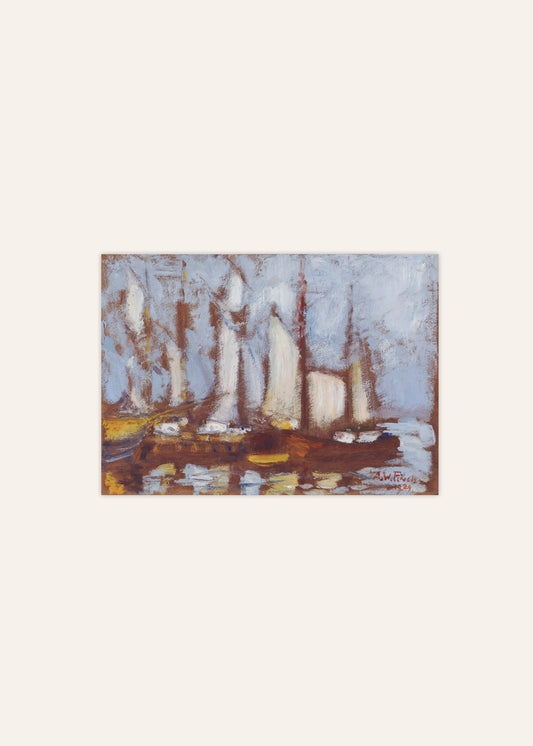 Alfred William Finch Sailing vessels Poster