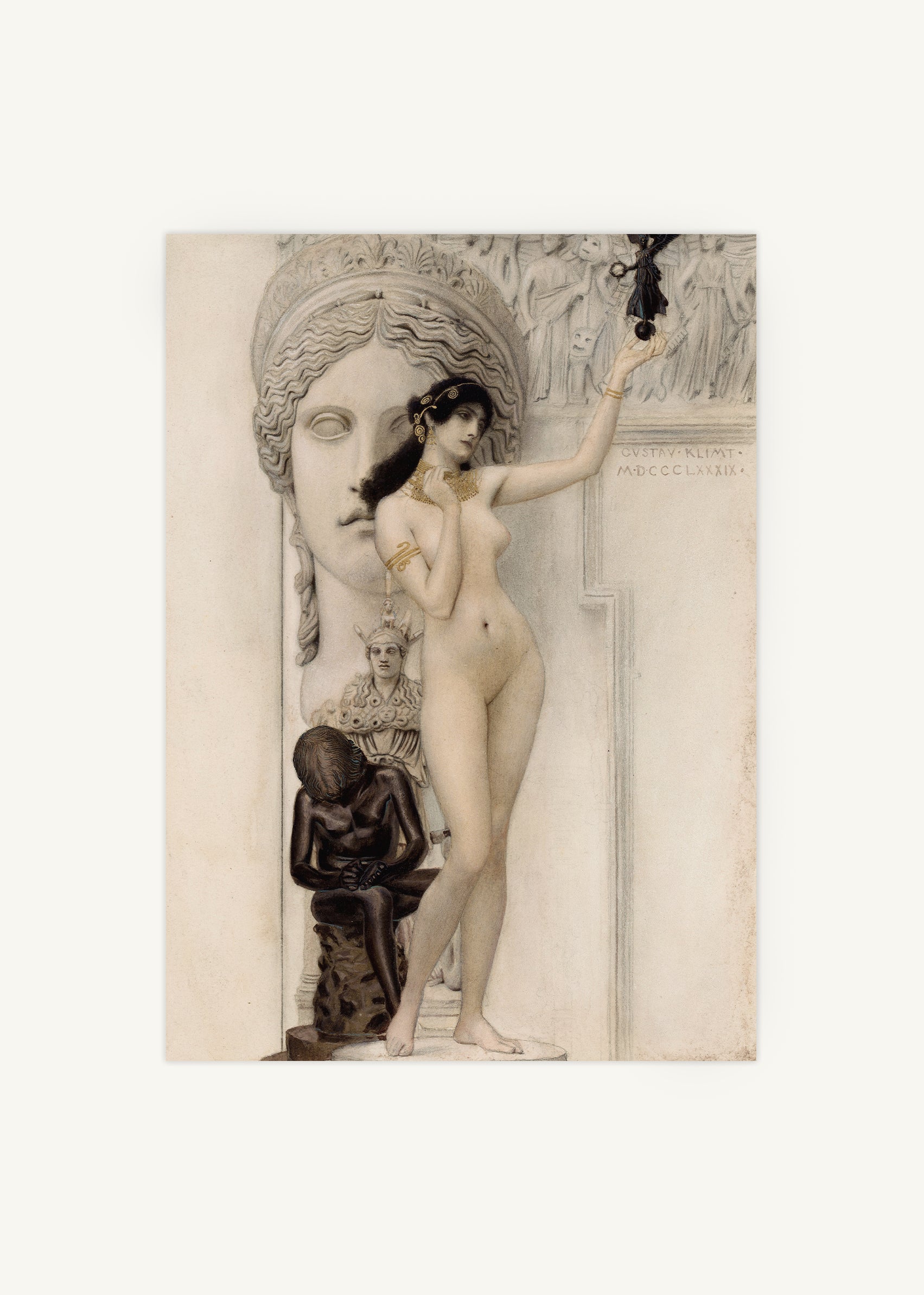 Allegory of Sculpture Poster, by gustav klimt
