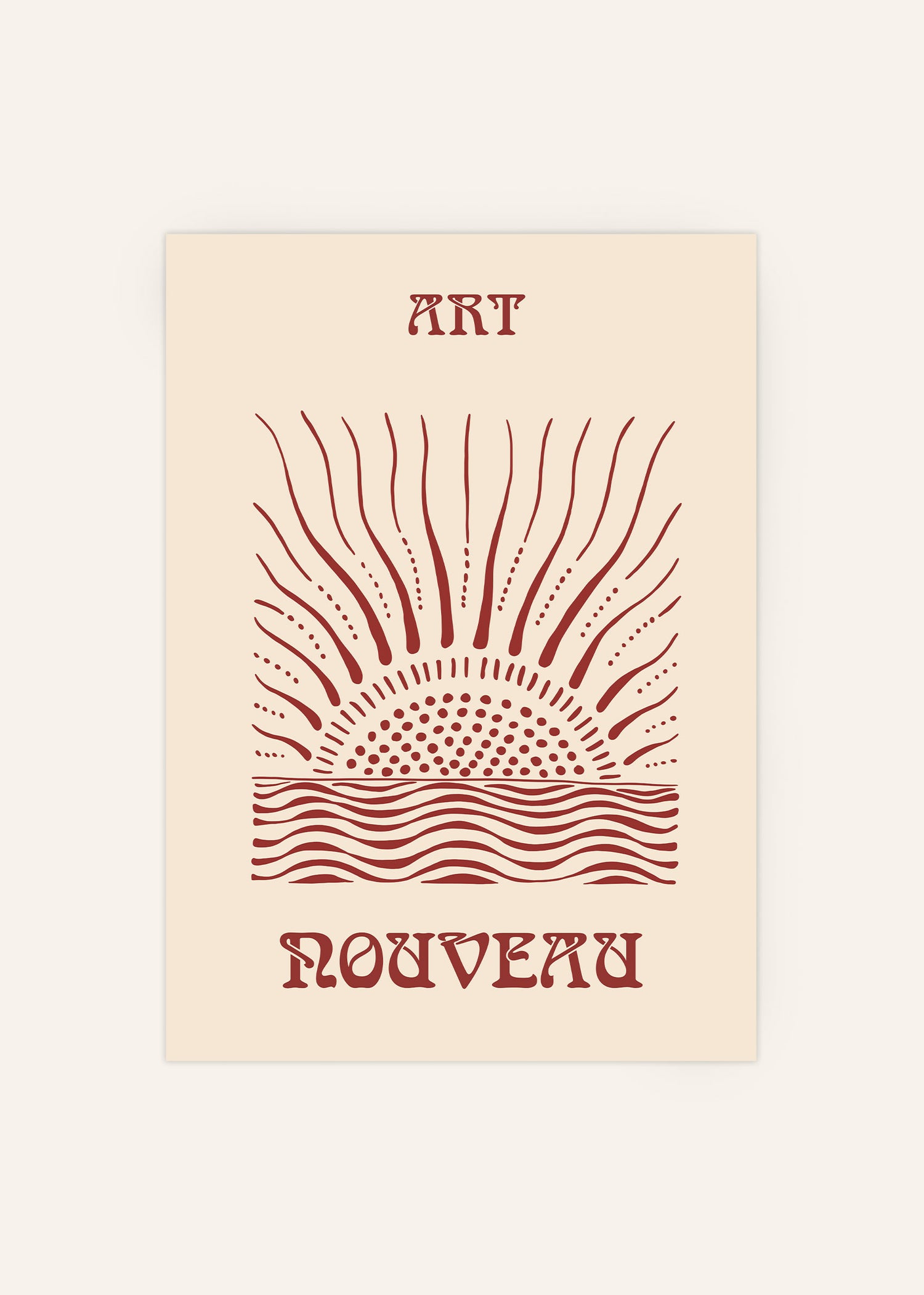 Art Nouveau Sun Poster Image