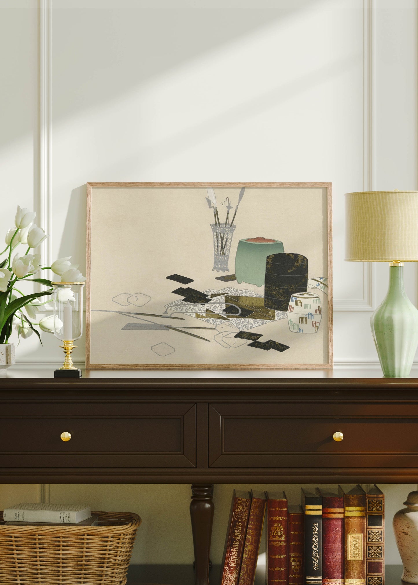 Art Supplies Poster Kamisaka Sekka