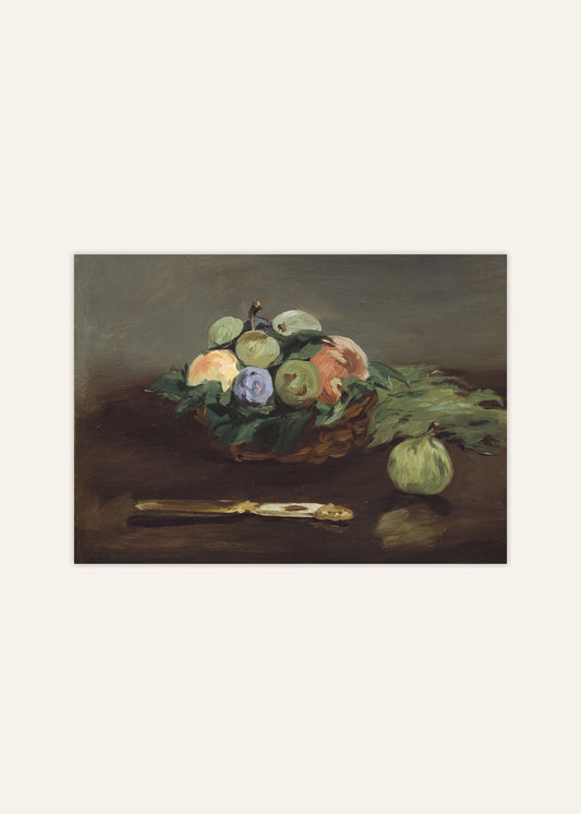 Basket of Fruit by Édouard Manet Poster