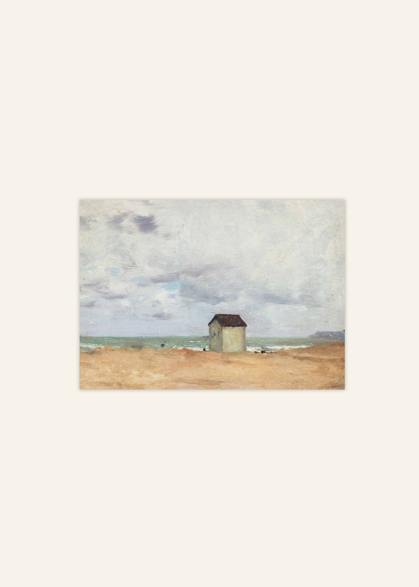 Beach at Trouville Poster