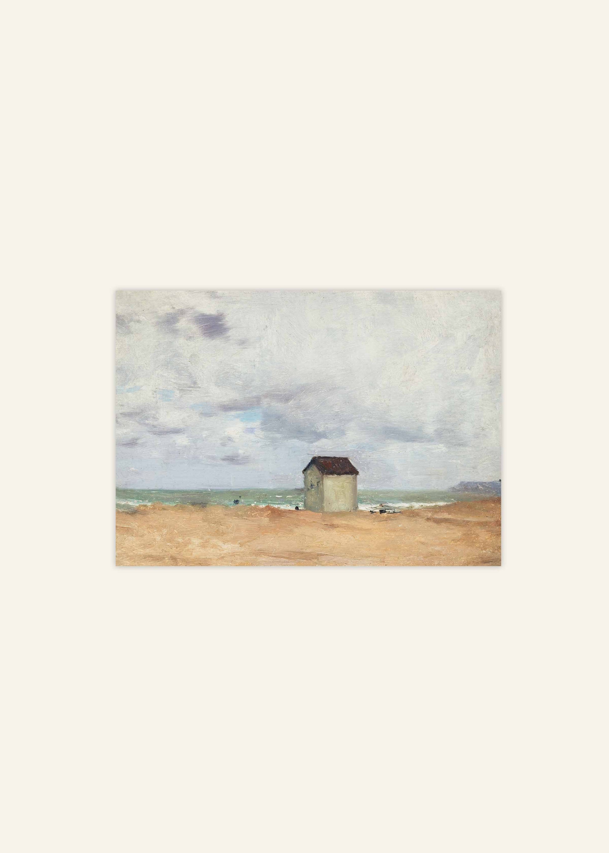 Beach at Trouville Poster