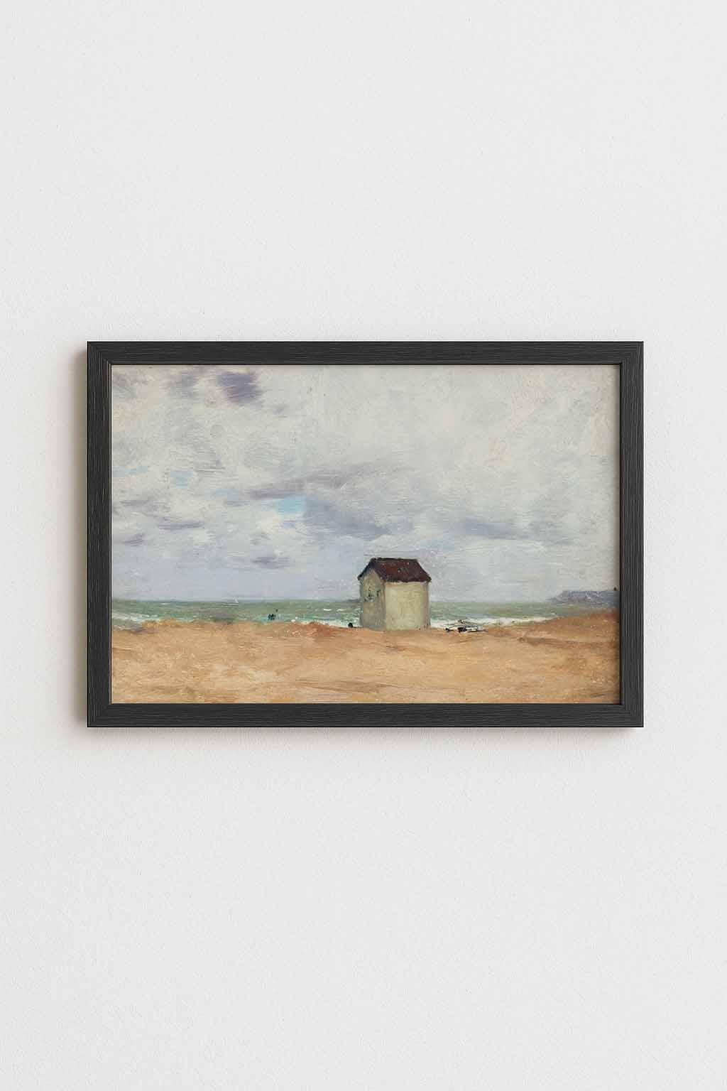 Beach at Trouville Poster