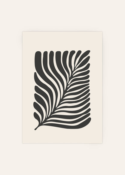 Black Leaf Poster