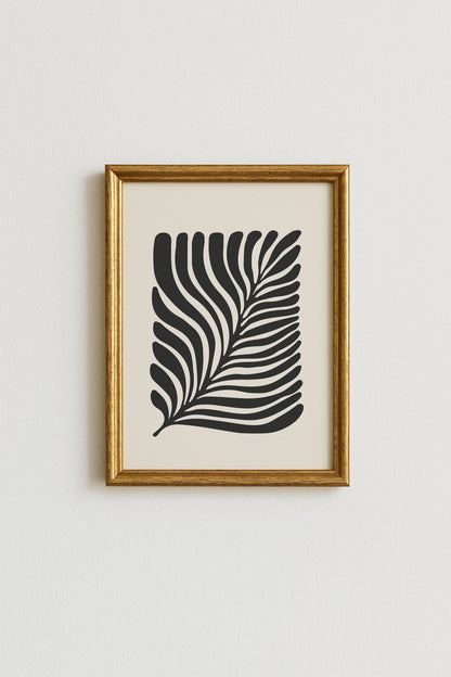 Black Leaf Poster
