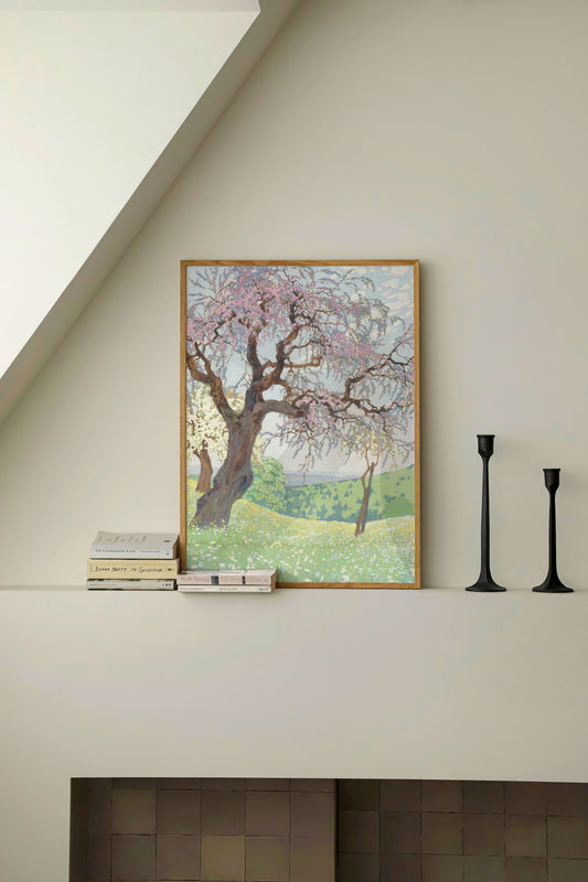 Blossom Tree Landscape Poster