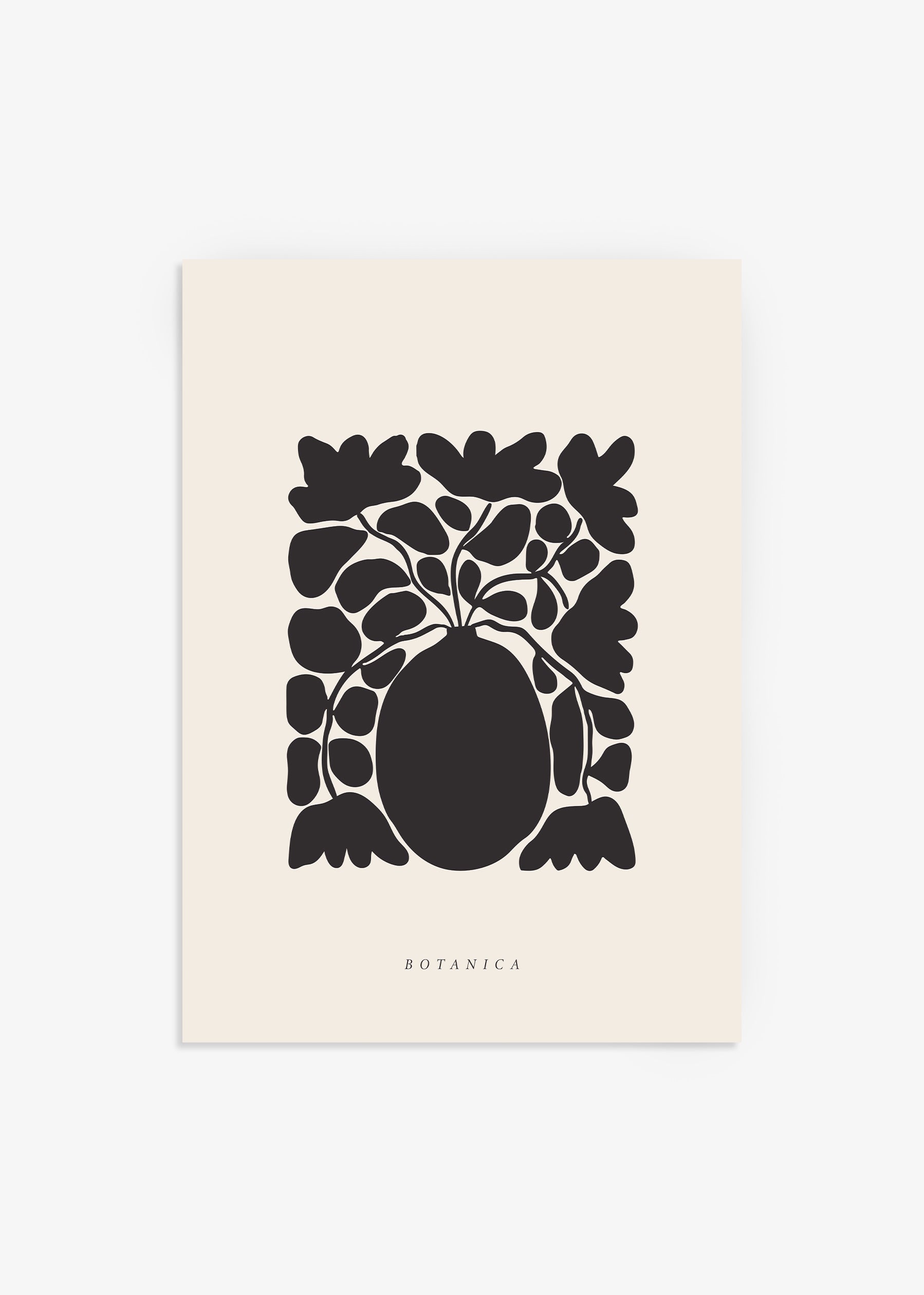 Botanical Vase And Flowers Poster