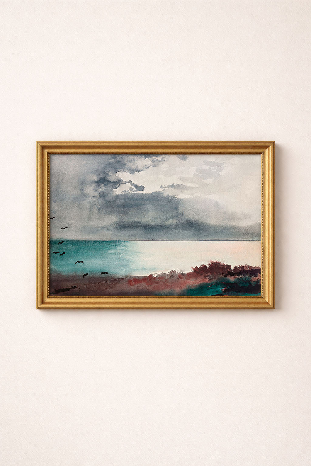 Breaking Storm Coast of Maine Poster