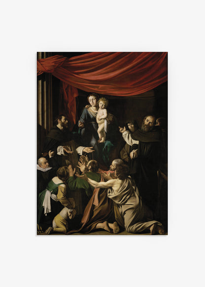 Caravaggio - Madonna of the Rosary Print