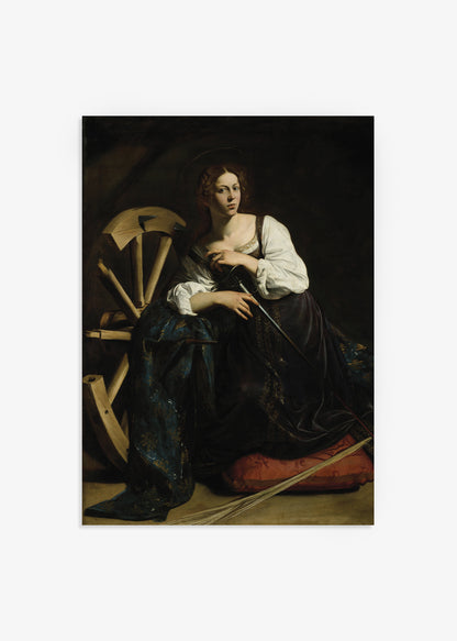 Caravaggio - Saint Catherine of Alexandria Print