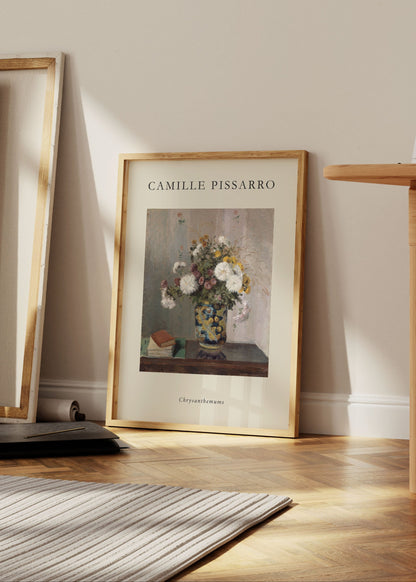Camille Pissarro - Chrysanthemums Still Life Poster