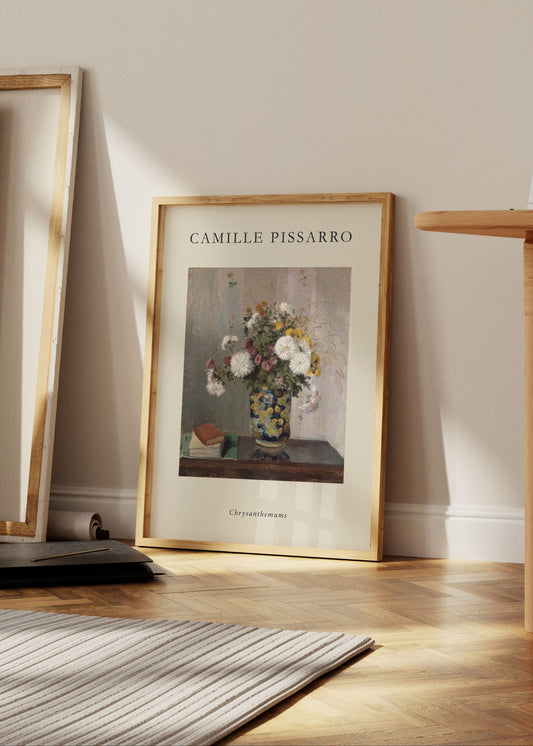 Camille Pissarro - Chrysanthemums Still Life Poster
