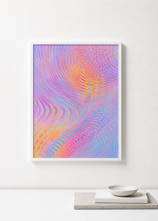 Chromatic Ripple Poster