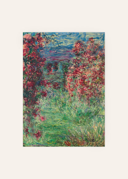 Claude Monet - La Maison Dans les Roses