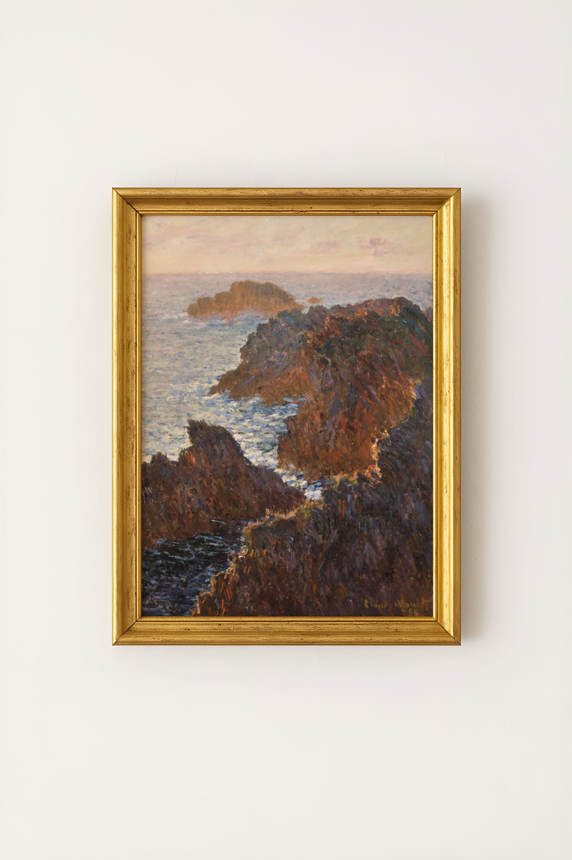 Claude Monet - Rocks at Belle-Isle Port-Domois Poster
